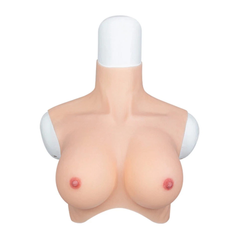 Realistic Silicone Breast Forms Breast Plate Fake Boobs C-G Cup For Crossdresser - Image 1 of 4