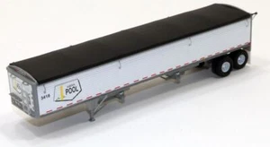 HO 1:87 LSM-6040 LoneStar Models Alberta Wheat Pool Covered Grain Trailer- KIT - Picture 1 of 2