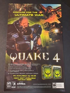 QUAKE 4 "Prepare For the Ultimate War" Xbox 360 PC ~ Comic Page PRINT AD 2005 - Picture 1 of 1