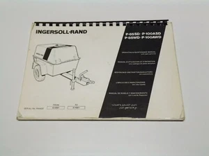 Ingersoll-Rand P85SD-P100ASD, P85WD-P100AWD Operating & Maintenance Manual - Picture 1 of 6