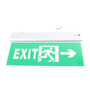 110-220V Acrylic Led Emergency Exit Sign Lamp Evacuation Indicator Light ESY - Picture 1 of 12