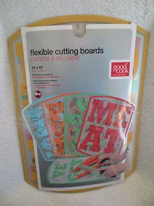 Bradshaw Good Cook Flexible Cutting Boards 16 in x 12 in Color Coded New - Picture 1 of 5