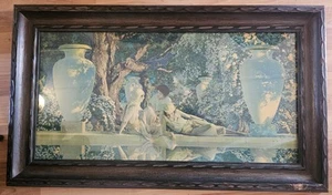 Art Deco 1920s Maxfield Parrish “Garden of Allah" Color Litho Orig Vintage Frame - Picture 1 of 7