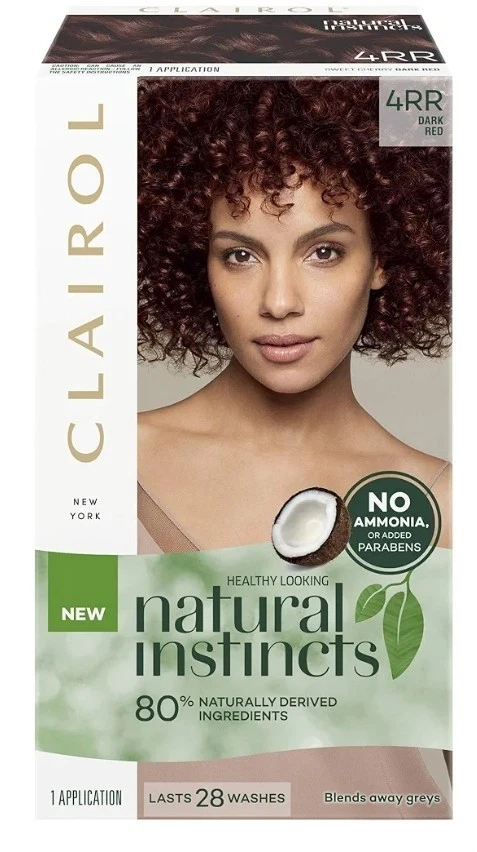 Clairol Natural Instincts Semi-Permanant Hair Colour 4rr Dark Red .AU