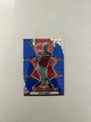 2022 Panini Mosaic - Ketel Marte #11 Blue Mosaic Prizm /99 - Image 1 of 3