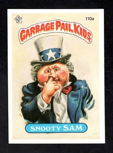 1986 Topps GPK Garbage Pail Kids Series 3 OS3 #110a Snooty Sam EX-MT bb - Bild 1 von 2