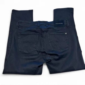 Jeans Tramarossa Michelangelo Zip 33 Slim Fit Navy Elasticizzato Designer Denim Italia - Foto 1 di 6