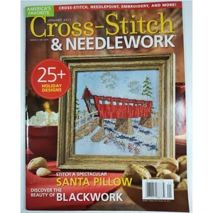 Cross Stitch & Needlework January 2011, Bridge, Ornaments, Santa, Village, Tree - Picture 1 of 10