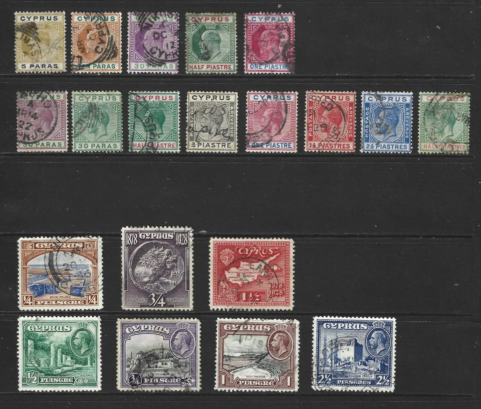 Chipre.. Sellos postales usados KEV11 y kgv.. 16266 Foto 1 de 1