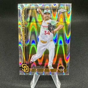 Michael King 2025 Topps cromo refractor RayWave #35 San Diego Padres - Imagen 1 de 2