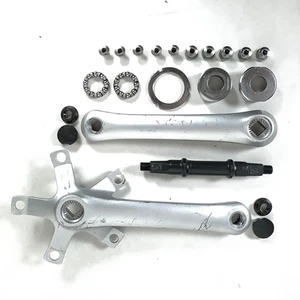 Vintage Shimano FC-M201 200GS Crank Set 170mm Arms 74/110 BCD Triple w/ BB - Picture 1 of 13