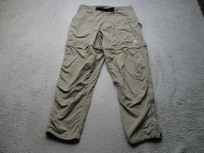 Mountain Hardwear Pants Mens Large Khaki Convertible Zip Off Hiking Nylon Trail - Image 1 of 4
