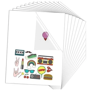 A4 Selbstklebendes Stickerpapier Transparent für Tintenstrahldrucker - Bild 1 von 13