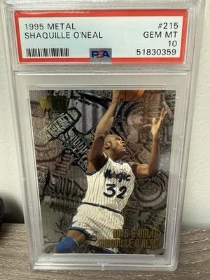 1995-96 Fleer Metal Nuts & Bolts Shaquille O'Neal PSA 10 #215 Shaq - image 1 of 2
