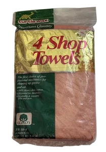 Vintage Turtle Wax 4 Shop Towels TW-80-4 New in Package NOS 1990 - Bild 1 von 4