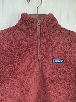 Pullover Patagonia Mujer XS Marrón Polar Cuarto Cremallera Sherpa Poliéster Reciclado Foto 1 de 4