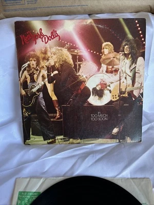 New York Dolls--In Too Much Too Soon (LP Mercury SRM-1-1001 1974) - Image 1 of 4