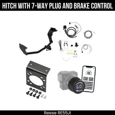 Hitch Tow PKG+ Brake Control For 19-20 Hyundai Santa Fe 2019 Exc XL Models 06196 - Image 1 of 4