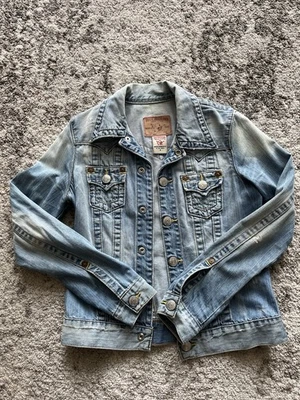 Chaqueta vaquera para mujer Y2K True Religion talla S estilo Jimmy desgastada Foto 1 de 4
