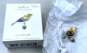 PUNZE 2010 GOLDFINK VOGEL MINIATUR ORNAMENT - Bild 1 von 8
