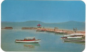 Carte postale Chapala embarquement jetée lac Chapala Jalisco Mexique avec bateaux sur jetée - Photo 1/2
