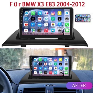 Apple Carplay Für BMW X3 E83 2004-2012 Android 13 GPS Navi Autoradio WIFI 8+128G - Bild 1 von 17