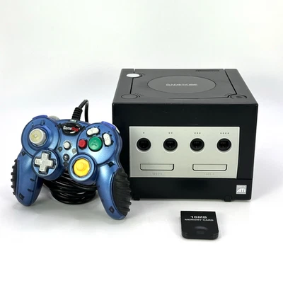 Console Nintendo Gamecube Nera Completa con Controller e Cavi + Memory Card - Immagine 1 di 4