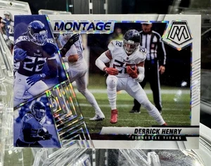 DERRICK HENRY #M-17 2022 PANINI MOSAIC TITANS MONTAGE White Silver #’d /25 - Bild 1 von 4