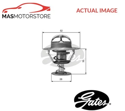 ENGINE COOLANT THERMOSTAT GATES TH04382G1 P FOR FORD USA CONTOUR 2.0 2L 96KW - Image 1 of 4