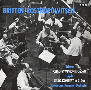 Decca SXL-6138 BRITTEN Symphony for Cello HAYDN Cello Concerto in C ROSTROPOVICH - Picture 1 of 3