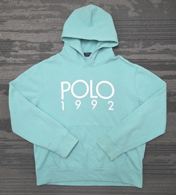 Polo Ralph Lauren Sudadera con Capucha Para Hombre Grande Verde 1992 Deletrear Vellón Estadio Pastel Foto 1 de 4