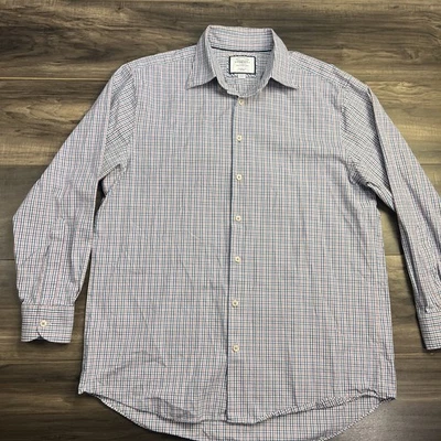 Charles Tyrwhitt классический крой красный, белый, синий чек рубашка. 16 1/2/34 - Изображение 1 из 4