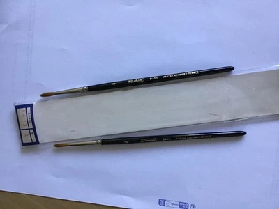 3 Pinceaux- Ronds - Aquarelle -martre  Kolinsky - Série 8413 - N°4 - Raphaël - Photo 1/2