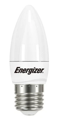 Energizer - S8880 - E27 5.9w Opal Led Candle Light Bulb, Warm White 470lm - Image 1 of 2