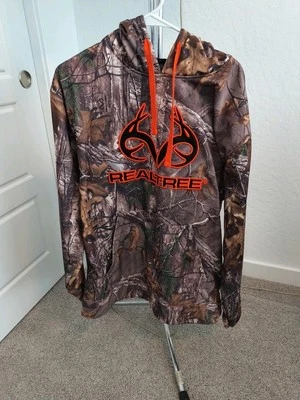 Realtree By Buckhorn River Camo Hoodie Baggy Fit Mens L Hunting/Outdoor - Image 1 of 2