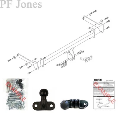Barra de remolque PCT para Volkswagen Sharan (7N) 2010-2012 - Barra de remolque con brida Foto 1 de 4