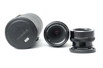 Konica Macro Hexanon AR 55mm f/3.5 MF Lens + Macro Lens Adapter AR ***READ*** - Image 1 of 4