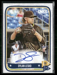 Dylan Lesko 2024 Onyx Vintage Blue Ink Auto - Picture 1 of 2