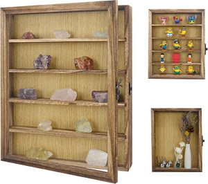 Shadow Box Frame Display Case 11X14 with Removable Shelves, Deep Memory Box Trin - Picture 1 of 12
