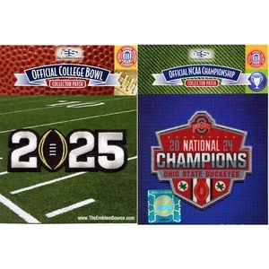 2024 Ohio Buckeyes National Champions Football Embroidered Patch Combo - Picture 1 of 3
