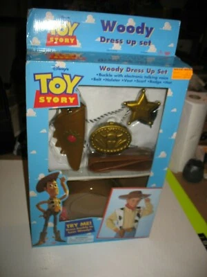 Vintage Original Disney Toy Story Woody Dress Up Set Thinkway 1995 - Halloween - Image 1 of 4