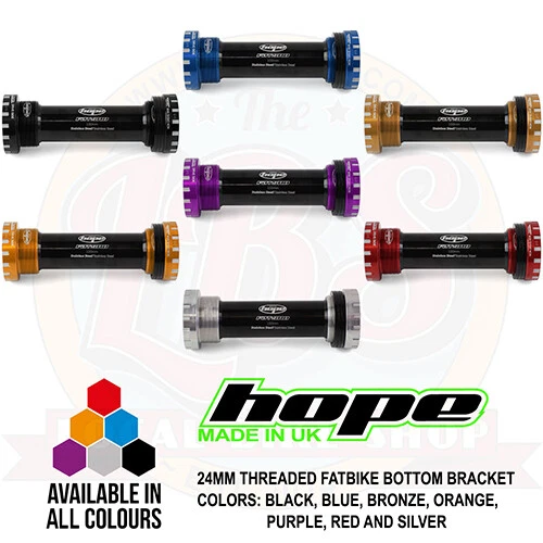 Hope Fatbike BSA Bottom Bracket 24mm Threaded 100mm - All Colors - Brand New - Image 1 of 1
