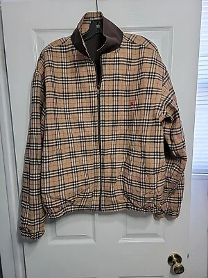 CHAQUETA BOMBER REVERSIBLE CLÁSICA VINTAGE BURBERRY LONDON NOVA CHECK TALLA GRANDE Foto 1 de 4