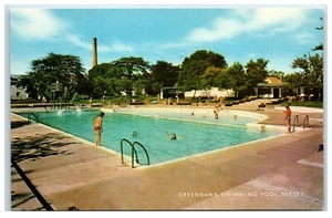 Postcard Greenbank Swimming Pool Somerset England - Picture 1 of 2