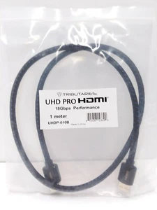 TRIBUTARIES UHDP PRO UHD HDMI 1 meter CABLE WITH ETHERNET 18Gbps UHD-010B  - Picture 1 of 4