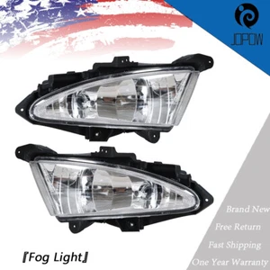 Pair Fog Lights Clear Lens Bumper Lamps For 07-10 Hyundai Elantra Replacement - Picture 1 of 12