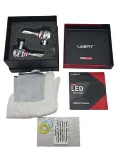 Lasfit H11 LED Headlight Low Beam Bulb 6000K 10000LM Flux Beam LAair Series 100W - Picture 1 of 8