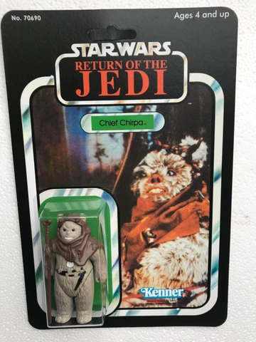 KENNER 1981 VINTAGE CHIEF CHIRPA  on JEDI 65 BACK CARDBACK EWOK ENDOR DEFENDER Cover