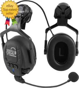 Bluetooth Hearing Protection Ear Muffs for Safety Helmet Hard Hat Mounted Attach - Picture 1 of 12