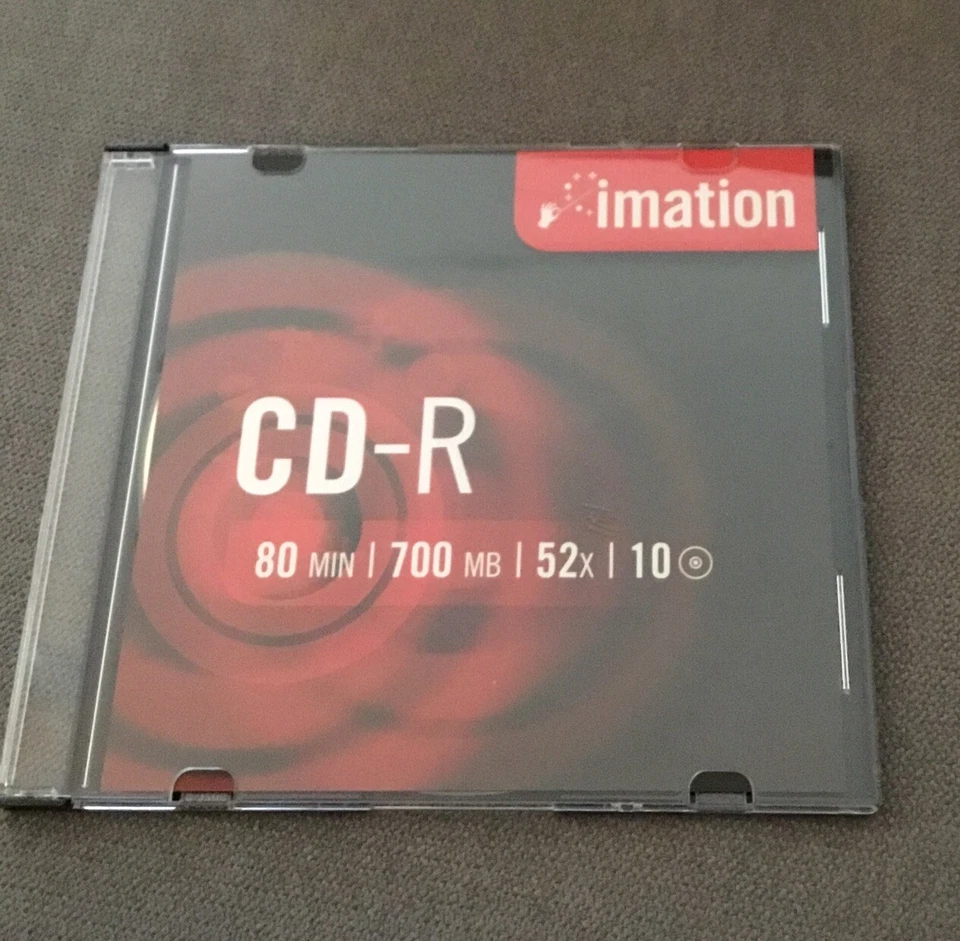 imation CD- R 700 MB  80 Min. CD Rohling 1 Stück Neu & unbenutzt - Bild 1 von 1